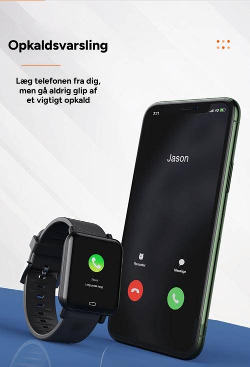 iWatch viser indgående opkald