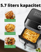 Kyvol Premium Smart Air Fryer Black Week Udsalg