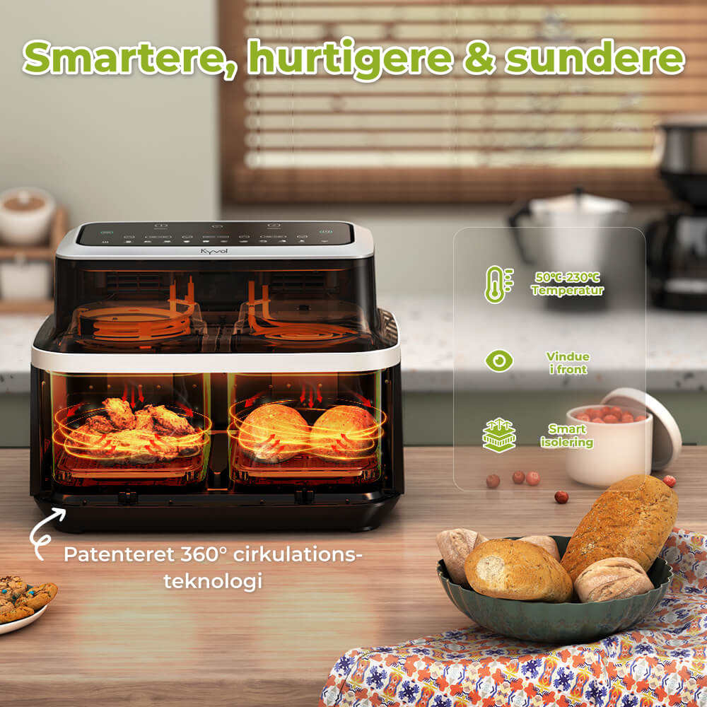 Kyvol Dual Basket Airfryer 9 L
