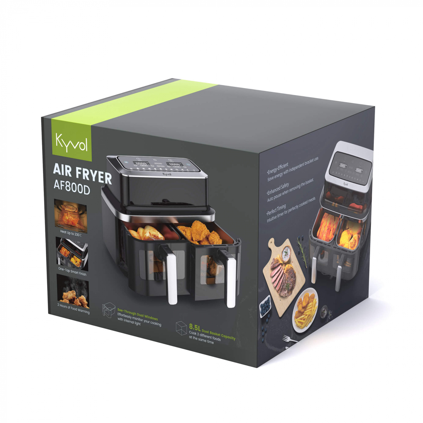 Kyvol Dual Basket Airfryer 9 L