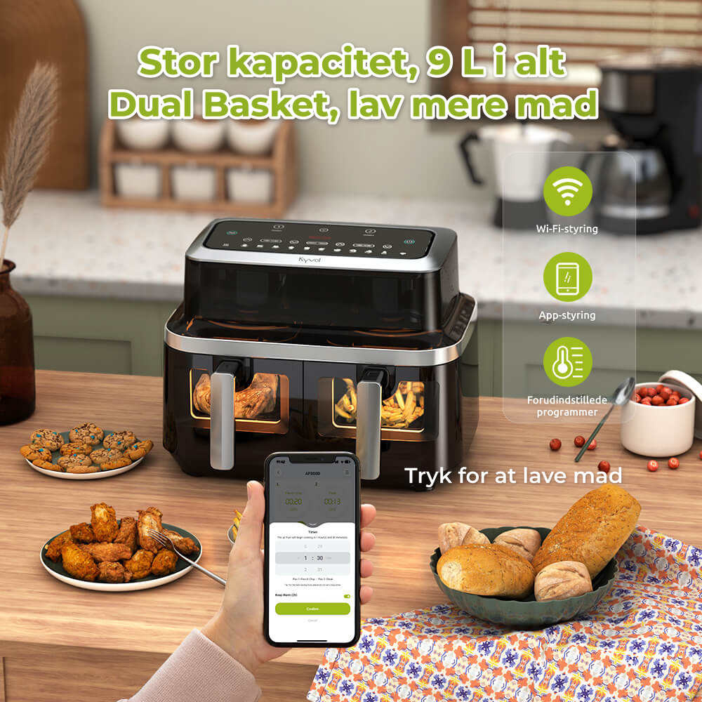 Kyvol Dual Basket Airfryer 9 L