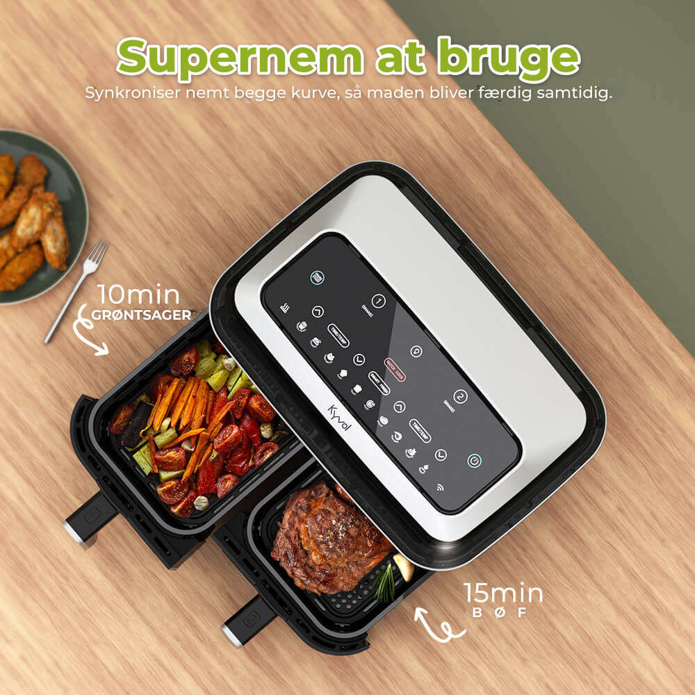 Kyvol Dual Basket Airfryer 9 L