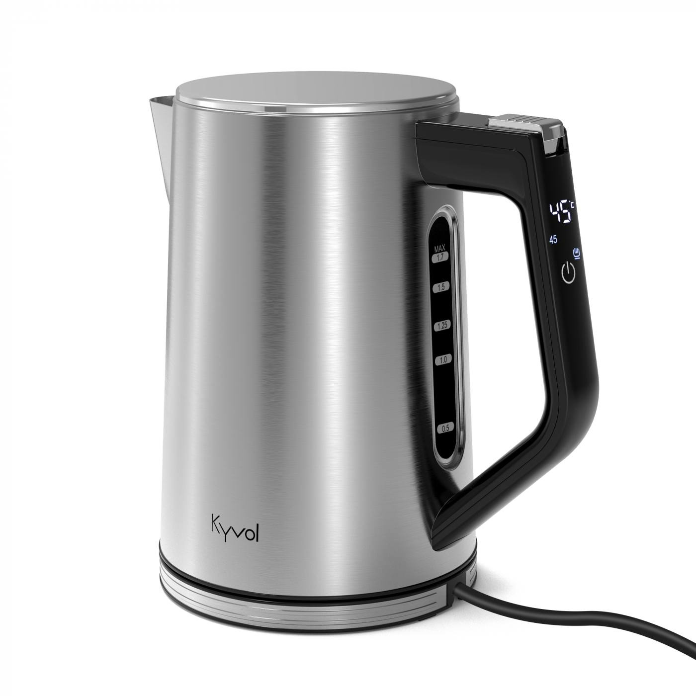Kyvol elkedel 1,7 L med temperaturvalg