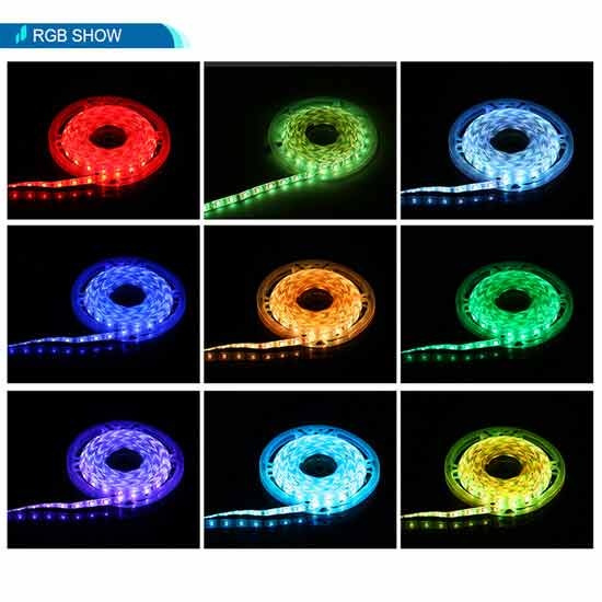 Smart Home LED-strip RGB, WiFi, dæmpbar, 5 m - Hvid