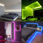 Smart Home LED-strip RGB, WiFi, dæmpbar, 5 m - Hvid Smart Home LED-strip RGB, WiFi, dæmpbar, 5 m - Hvid